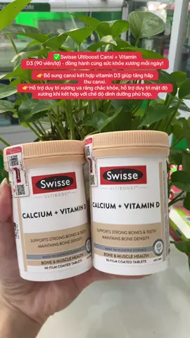 ✅Combo Swisse Ultiboost Canxi + Vitamin D3 hàng chính hãng Úc #calcium #vitamind3 #calciumd3 #bosungcanxi #xuongkhop
