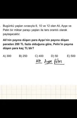 temel oran oranti ornegi.. #tyt #osym #kpss #kesfet #matematik 