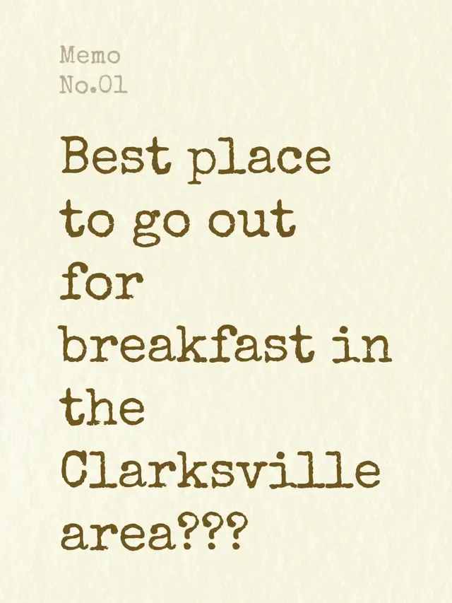 Best place to go out for breakfast in the Clarksville area??? #clarksville #tennessee #montgomerycounty #fortcampbell #ftcampbell 