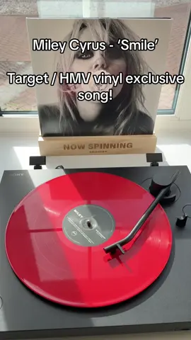Miley Cyrus - ‘Smile’ Target / HMV vinyl exclusive song! This song is soooo good #mileycyrus #basspersuades #vinyl #vinyltiktok #miley 