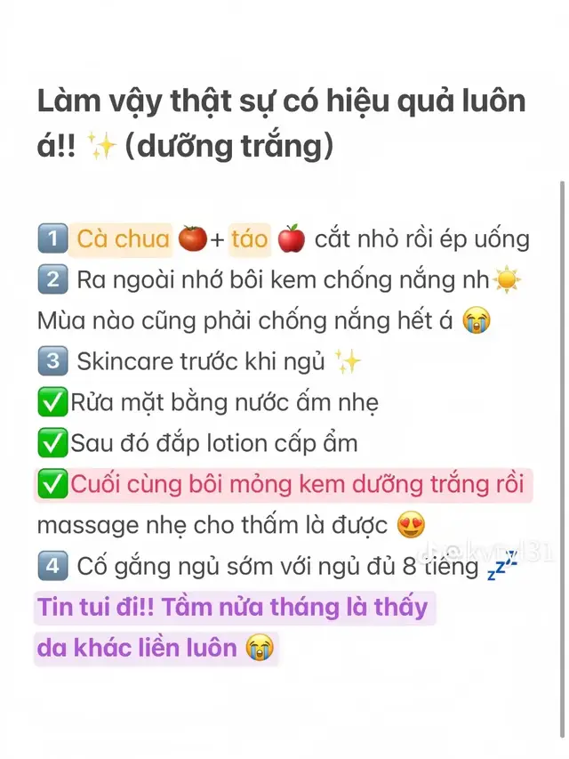 Từ da xin màu đến da sáng khỏe #kemduongda #fyp #mone #trangda #skincare