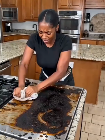 A12 This Kitchen Cleaner Spray Cuts Through a Stubborn Mess! 🫧✨ Grease and everyday buildup can make kitchen cleaning difficult. This cleaner demonstration delivers a satisfying before-and-after reveal worth watching! Follow the product label, ventilate the area and never mix cleaning chemicals. #CleanTok #KitchenCleaner #KitchenCleaning #CleaningHacks #DeepCleaning #SatisfyingCleaning #USATikTok #USA #Practivora#fyppppppppppppppppppppppp #usa #usa🇺🇸 #usatiktok #usatiktok🇺🇸 #usa_tiktok #fy #fypシ #fypchallenge