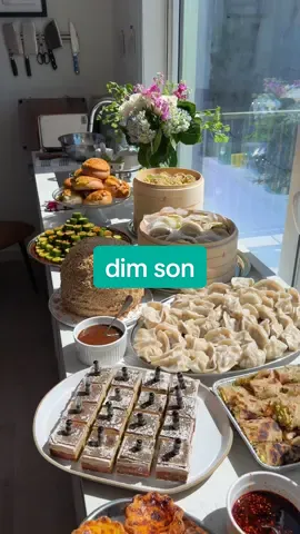 apartment café: dim son 🥟🩵 the recipes are posted on my substack. the link is in my bio 😊  . . . #ryannordheimer #apartmentcafe #dinner #dimsum #dumplings
