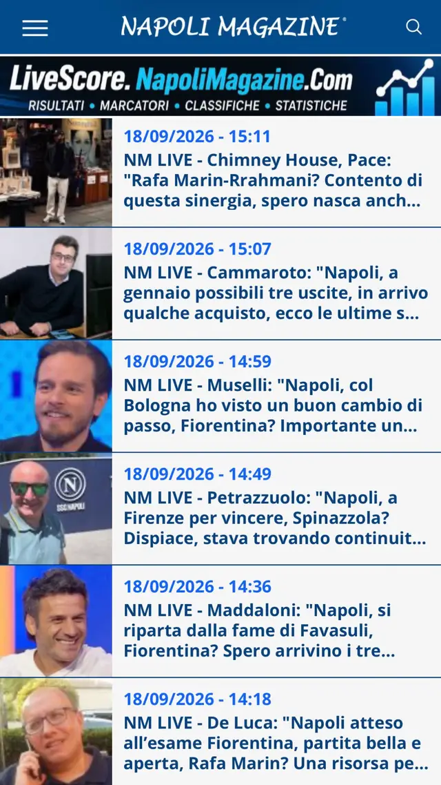 🎙️ A #NMLIVE su #RadioPuntoZero (rileggi tutte le dichiarazioni su NapoliMagazine.Com) ✍🏼