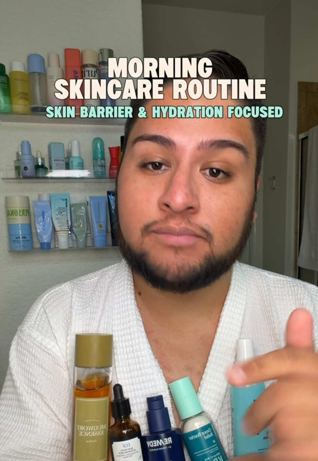 Im obviously guilty of using 1 million skincare products but lots of products mean nothing if your skin barrier isn’t happy. 🫧 So focusing on hydration, barrier support, and keeping my skin healthy because that’s where the glow really starts ✨ . @DearKlairs Club EGF Serum @cocokind Calming Magnesium Mist @I'm From Mugwort Essence  @laneige_us Cream Skin Mist @Remedy Science Advanced Hydration Serum @KraveBeauty Great Barrier Relief  @Personal Day OverDew Barrier Cream @Tatcha Milky Sunscreen #morningskincareroutine #skinbarrierrepair #skincareproducts  #creatorsearchinsights #skincarecontentcreator 