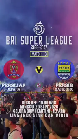 MATCHDAY 3 - AWAY TO JEPARA 🔥💙 PERSIJAP JEPARA vs PERSIB BANDUNG Minggu 20 Sept | 19.00 WIB Gelora Bumi Kartini LIVE Indosiar & Vidio BISMILLAH LANJUT 3 POIN!! PREDIKSI SKOR LUUR? 👇 #persib #persibbandung #bobotoh #persijap #brisuperleague 