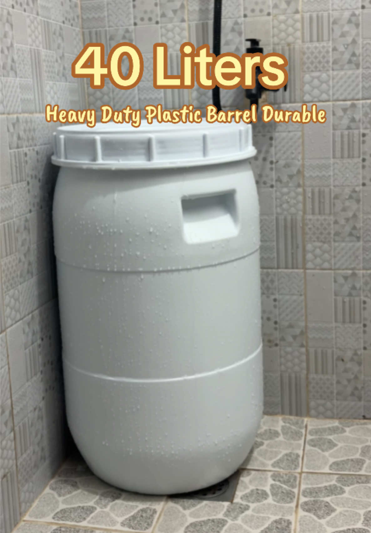 40 LITERS plastic barrel ✨ #elnino #plasticdrum #makeitviral #drums #fyp 