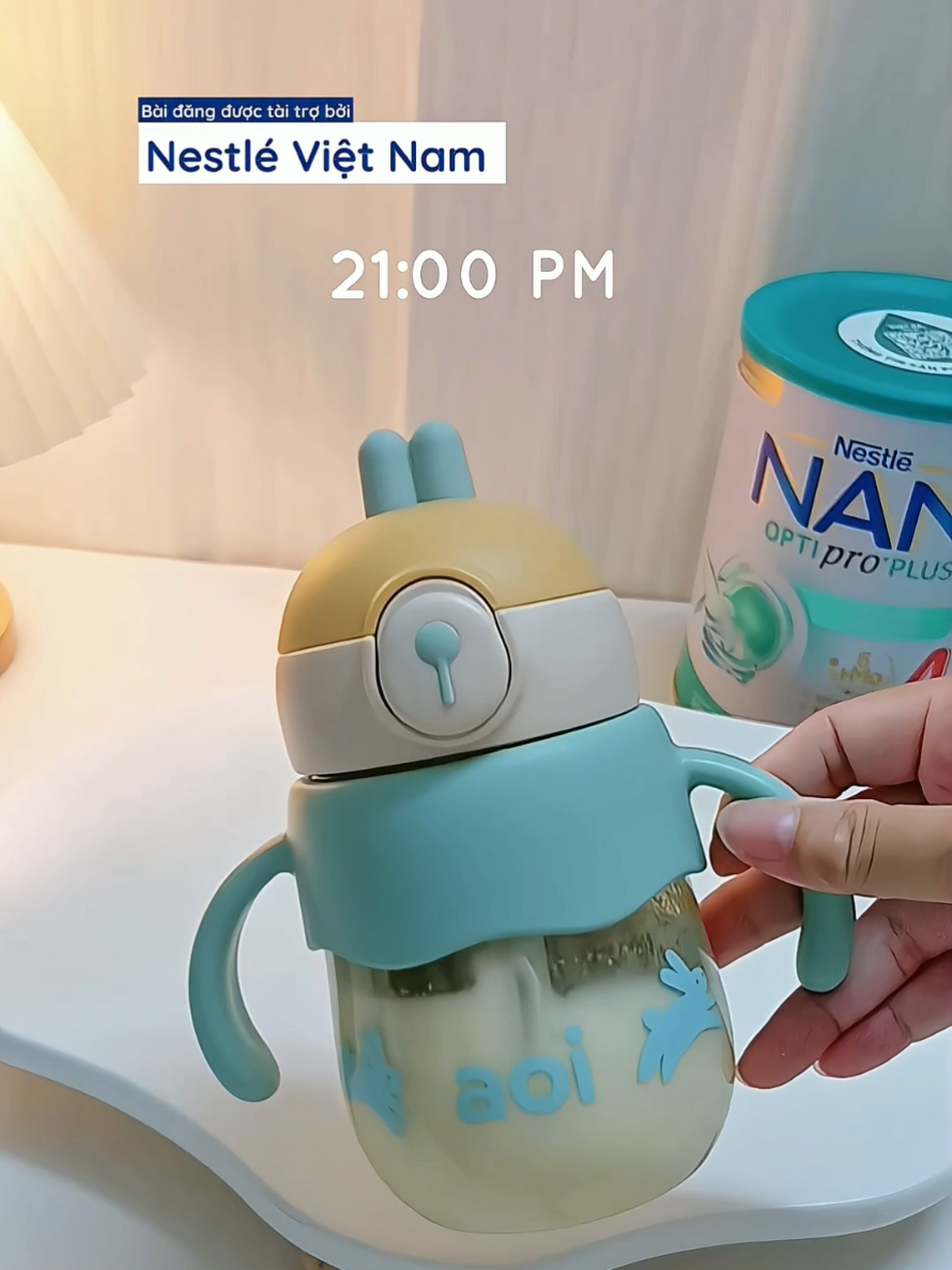 Cử tối êm bụng cho bé iu  #nanoptiproplus #tieuhoa #suamat #taitro  #mevabe 