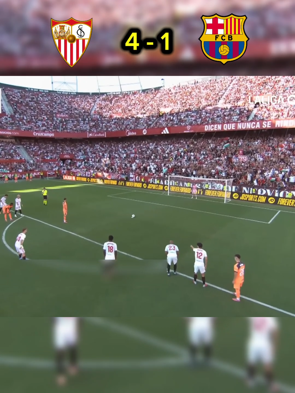 Sevilla 4 - 1 Barcelona  #barcelona #sevilla #football #footballtiktok #pppppppppppppppp 