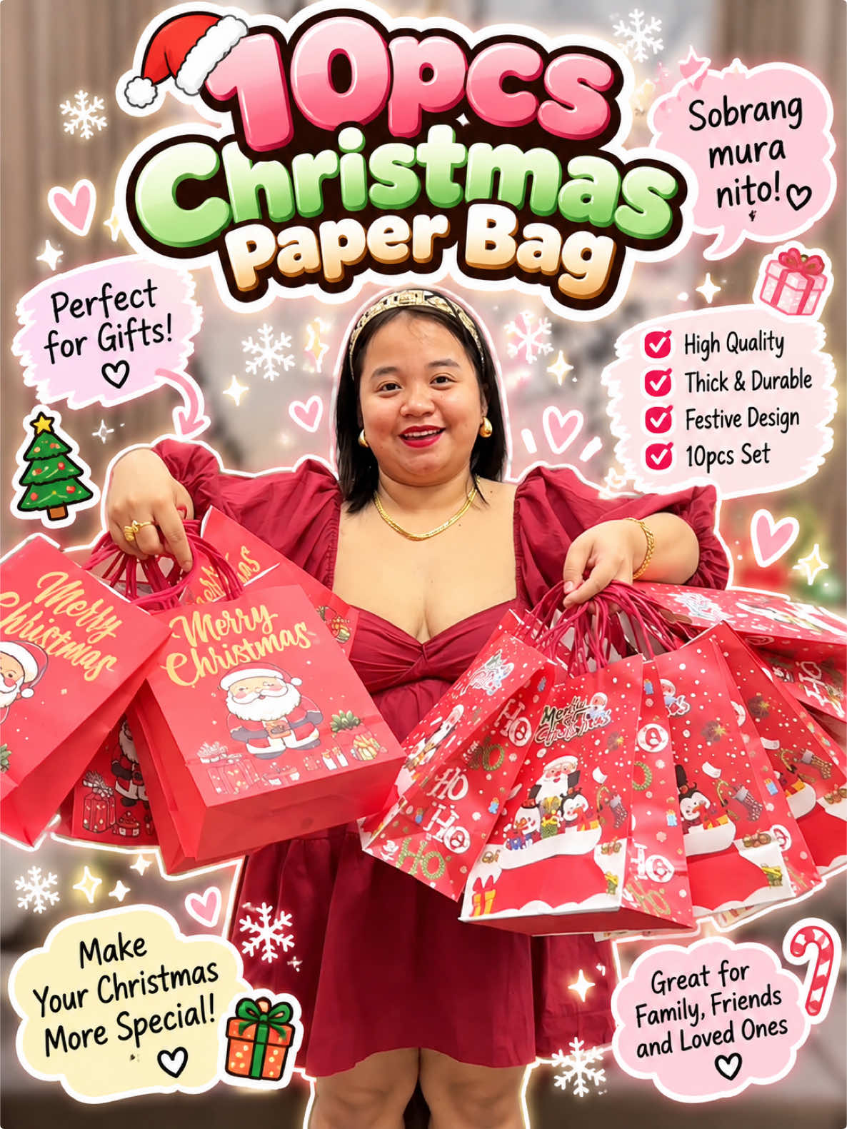 Hindi na kayo mapapagod magbalot pa! #christmaspaperbag 
