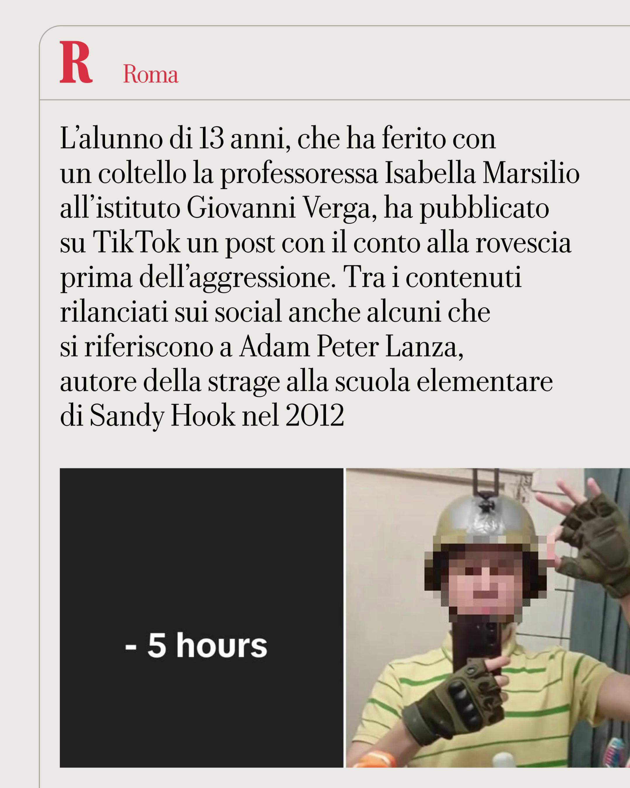 Lettere bianche su sfondo nero: 