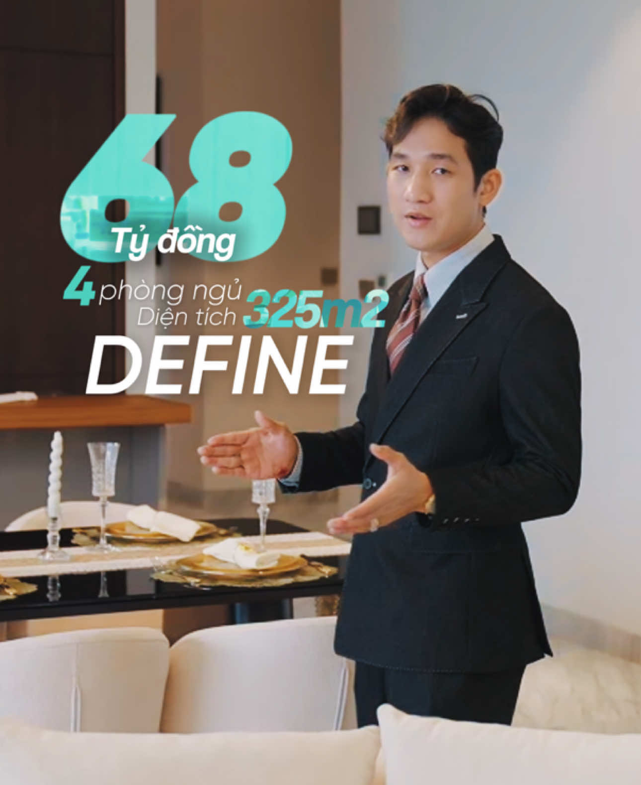 68 Tỷ | 325m²  4PN • 6WC • Hồ bơi riêng • Thang máy riêng 🌊 View sông thoáng rộng – càng nhìn càng thấy “đáng tiền”. DEFINE – biệt thự trên không giữa lòng Sài Gòn. ✨