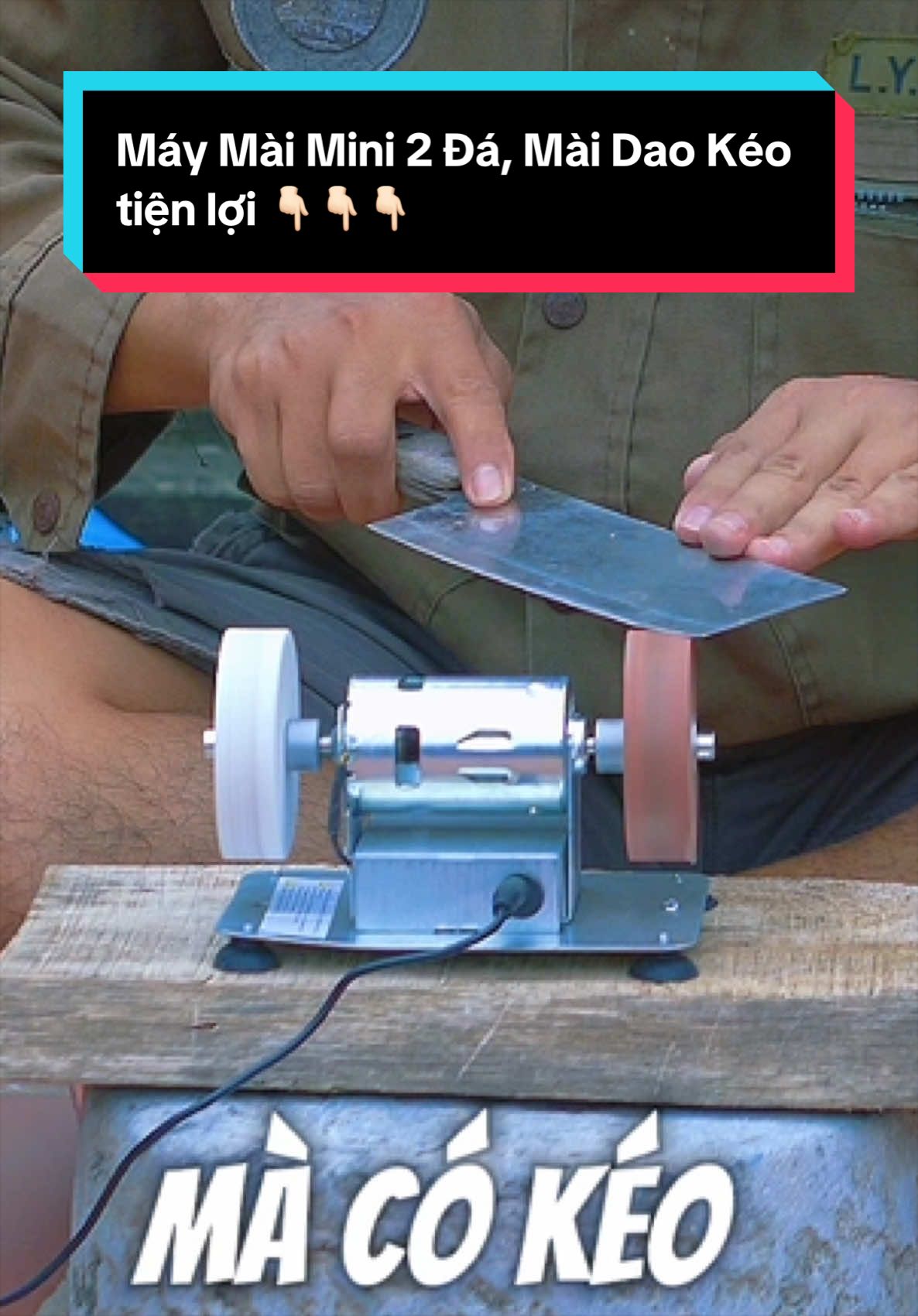 Máy Mài Mini 2 Đá, Mài Dao Kéo tiện lợi #maymaidaokeo #phamkhiem97 #reviewsanpham 
