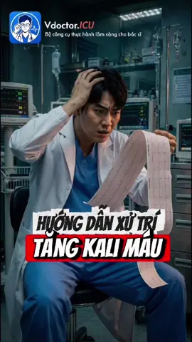 📕Hướng dẫn xử trí Tăng Kai máu  - Hồi Sức cấp cứu trong 8 phút Đối tượng: Sinh viên Y4-Y6, bác sĩ trẻ #CapCut #sinhvienyduoc #tangkalimau #capcuu #icu