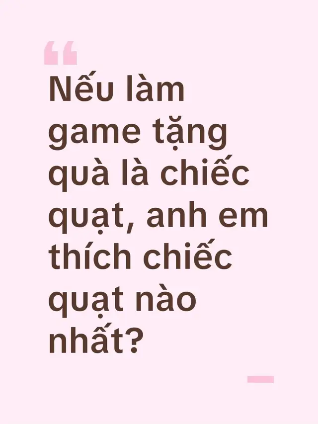 Nếu làm game tặng quà là chiếc quạt, bạn thích chiếc quạt nào nhất? #kinhcanreview #minifan #quattichdien #quatcamtay #kinhcangame 