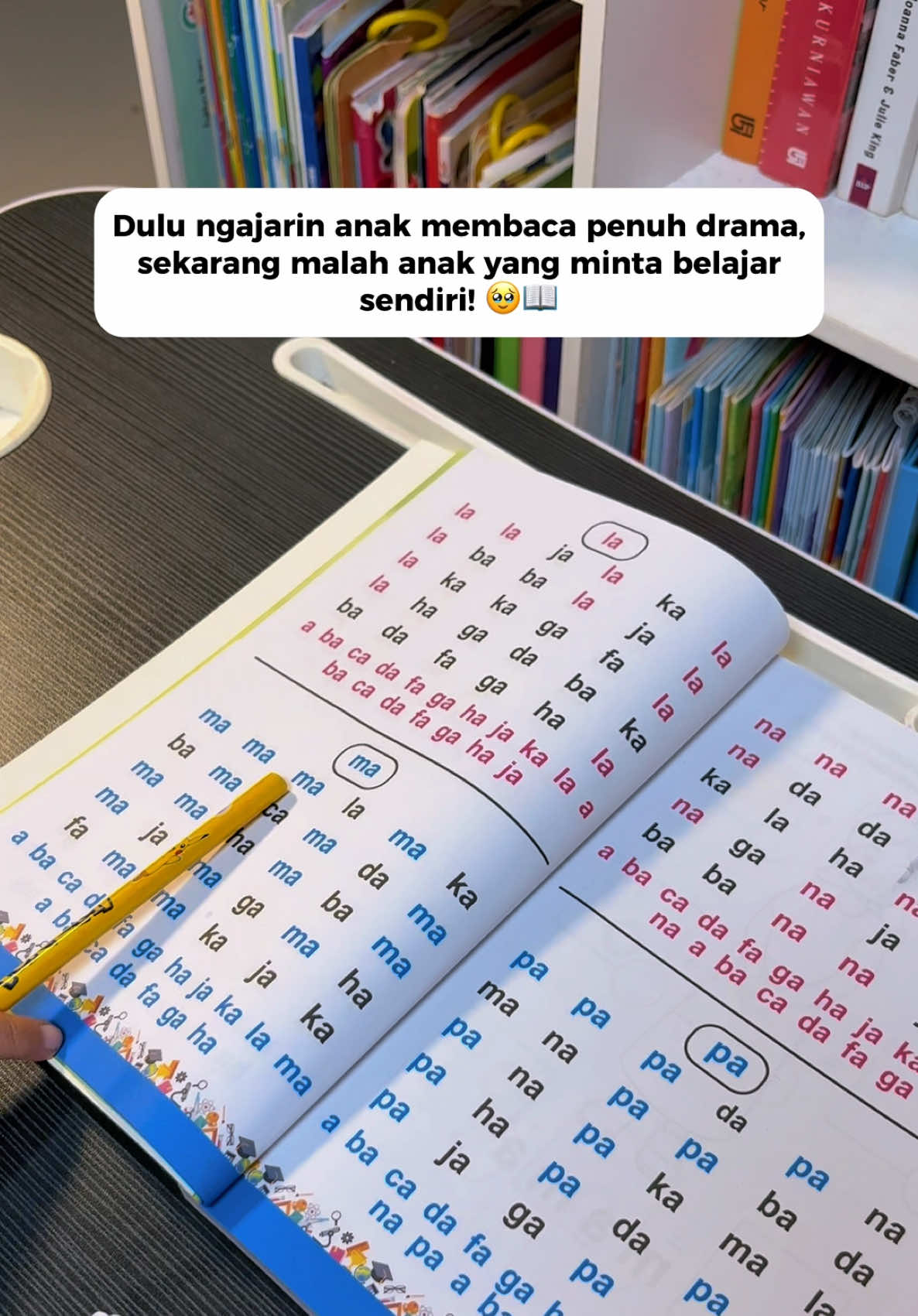 Anak lagi belajar membaca tapi sering nggak mau diajak latihan? 🥹📖 Coba mulai dengan latihan yang bertahap dan sederhana seperti Buku Wajib Anak Lancar Membaca Jilid 1–5. ✨ Bisa jadi teman belajar membaca di rumah tanpa harus bikin suasana belajar terasa berat. 💕 Yuk, cek keranjang kuning! 🛒💛 #belajarmembacaanak #bukubelajarmembaca #anaklancarmembaca #bukuanak #belajarmembaca 