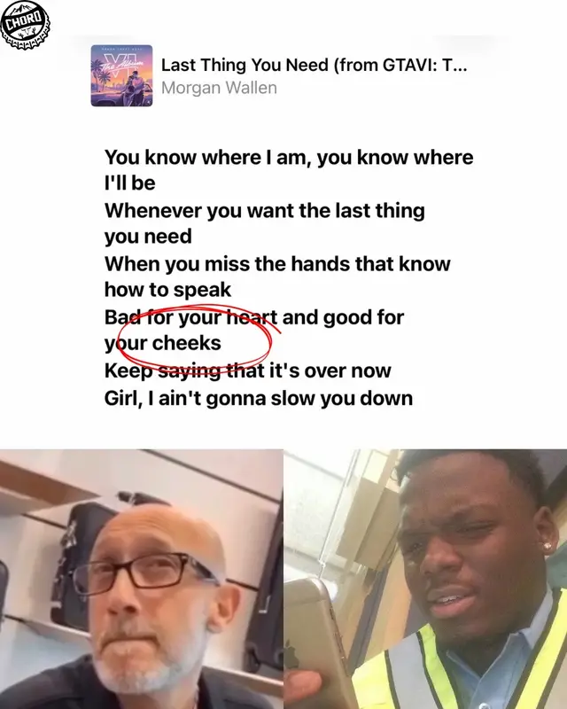 good for your…what now? Hey @Apple Music, it’s “sheets.” #morganwallen #gta6 #countrymusic @morganwallen 