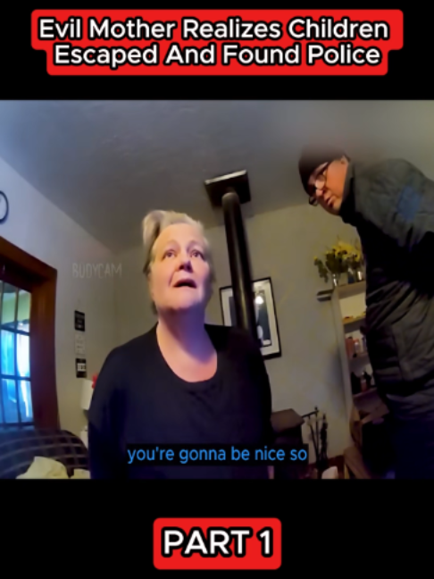 PART 1 : Evil Mother Realizes Children Escaped And Found Police