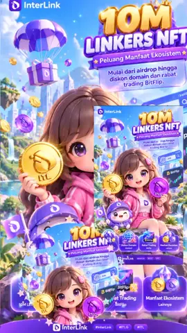 10M Linkers NFT menghadirkan peluang manfaat ekosistem, mulai dari airdrop hingga diskon domain dan rabat trading BitFlip. #InterLink #ITLG #ITL