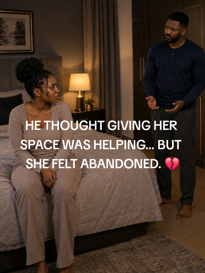 HE THOUGHT GIVING HER SPACE WAS HELPING… BUT SHE FELT ABANDONED. 💔He thought he was respecting her space. She thought he was giving up on her. 💔 Sometimes what your partner needs isn't distance, but reassurance.#growingtogether  #Marriage #Relationship #MarriageAdvice #NigerianDrama 