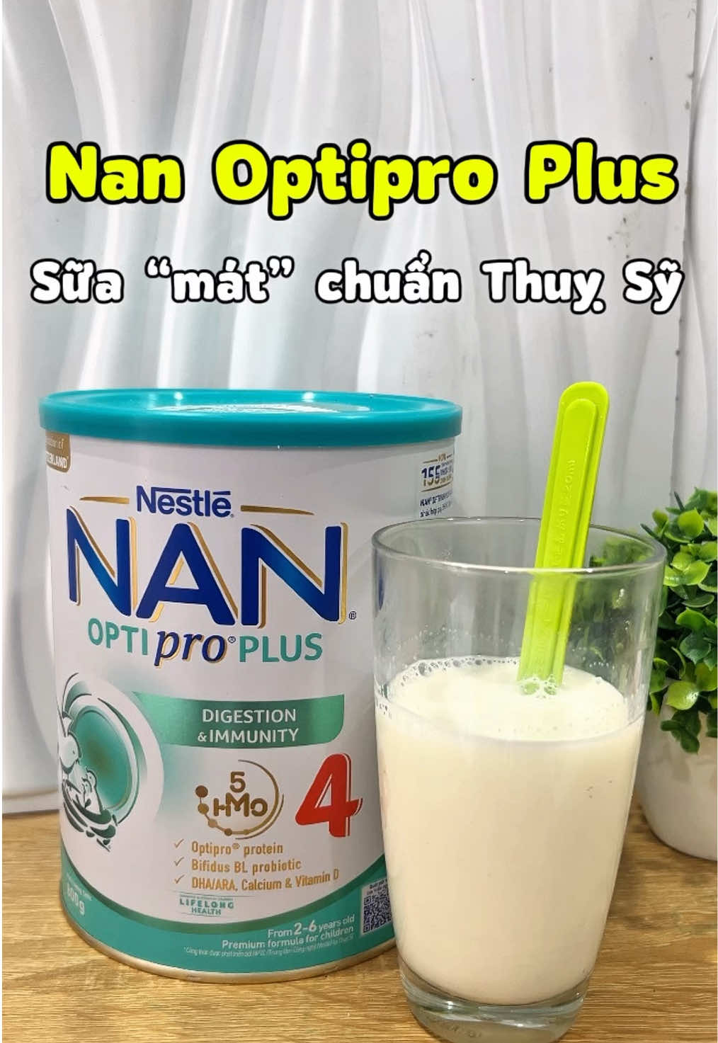 Làm mẹ chỉ mong con được vui khoẻ lớn lên mỗi ngày, nên mẹ luôn tin chọn những điều tuyệt vời nhất dành cho con #nanoptiproplus #tieuhoa #suamat #taitro