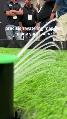 saving water with your smart sprinkler #lawncare #irrigation #sprinkler #smarttech #fy 