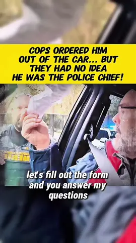 COPS ORDERED HIM OUT OF THE CAR…BUT THEY HAD NO IDEA HE WAS THE POLICE CHIEF! #cops #copsoftiktok #copsontiktok #copstiktok #police 