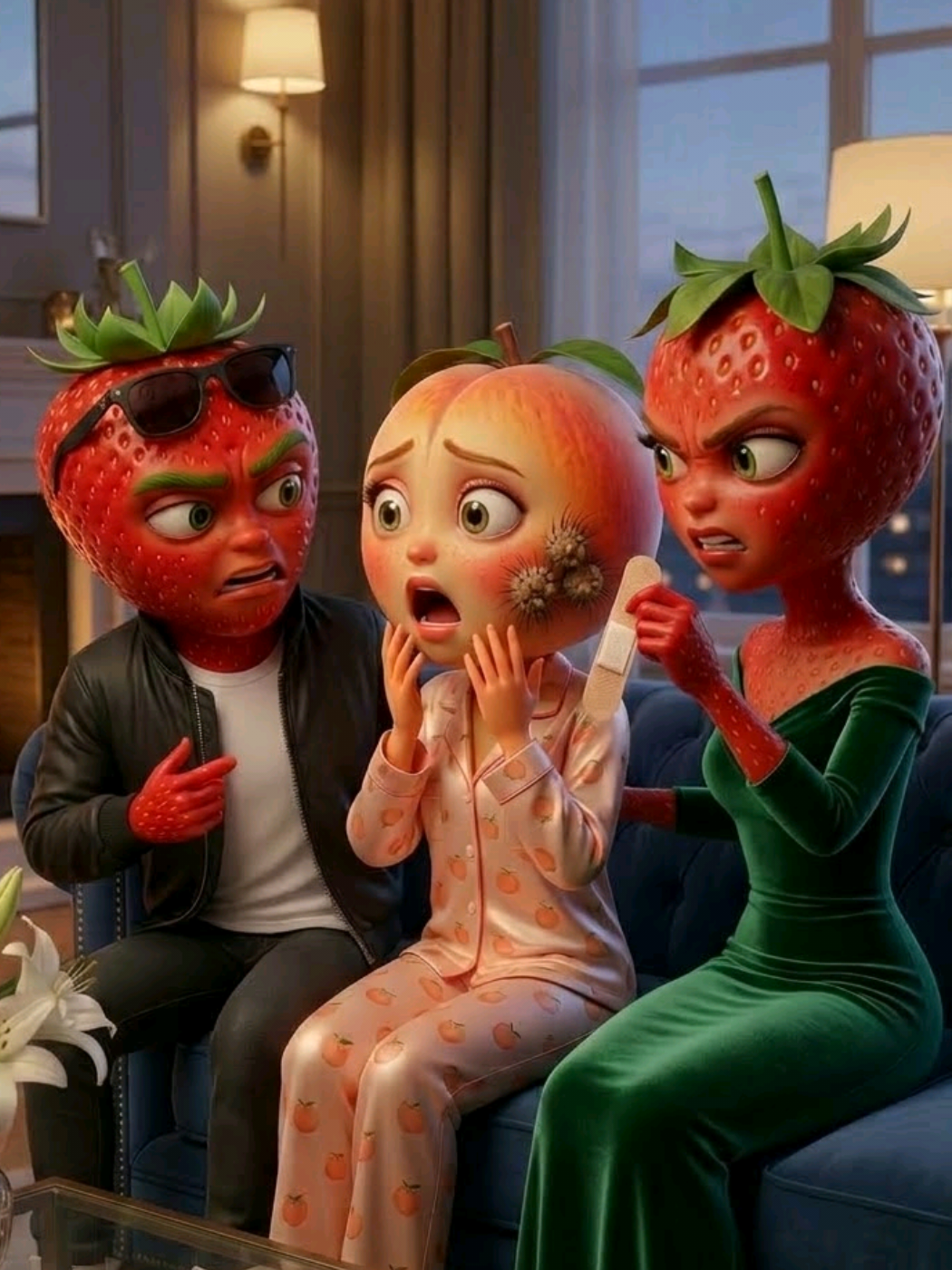 Fruit Story !🍓🍑 Elle a contaminé l'eau de la douche ! Fait avec @TrendStory.io  Histoire de fruits  #fyp #tiktokfrance🇨🇵 #foodstory #fruitstory #histoiretriste 