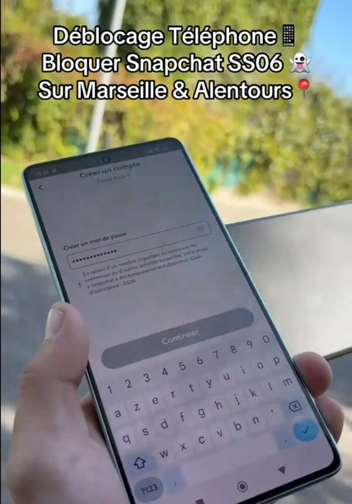 Déblocage de Téléphone📱 Bloquer Snapchat SS06 👻 Sur Marseille & Les Alentours📍 Paiement 💶 après le Déblocage 🤝 Contactez sur WhatsApp 🟢📲 ➡️0745490079 ➡️0635070044 #Marseille #Déblocage #Snapchat #SS06 #Pourtoi 