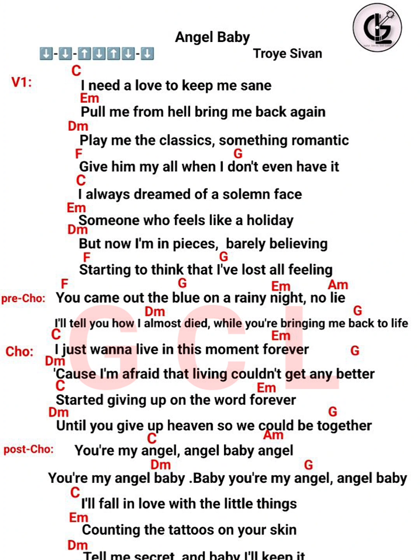 Replying to @userthurein25 #anglebaby #troyesivan #guitarchordsandlyricsgcl #guitarchords #guitartutorial 