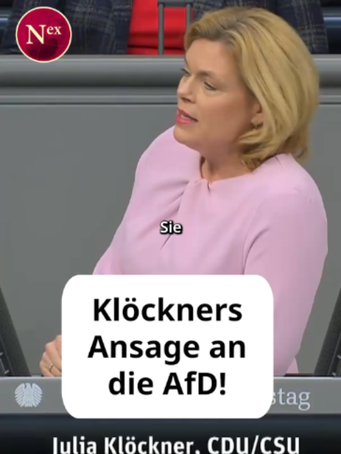 Raus aus allem. Julia Klöckner von der CDU zählt der AfD auf, wo die Partei überall aussteigen will: EU, Euro, NATO. Dabei hängt jeder vierte Arbeitsplatz hier am Export. Was denkst du dazu?