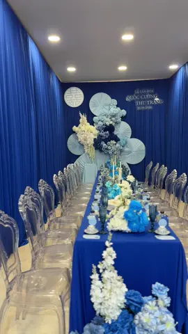 Chiếc show tone xanh navy . Tân hôn của Cường - Trang. #trangtrigiatiendepgialai #trangtrígiatiêngialai #xuhuongtiktok #top #viralvideo 