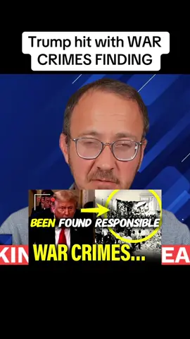 Trump hit with WAR CRIMES FINDING #trump #war #breakingnews #viral #fyp
