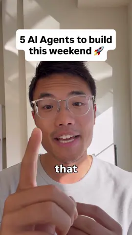 Click the link in my bio to access my step-by-step course and copy and paste AI agents so you can build your own AI workforce this weekend. Here are 5 AI agents every business owner should build: 1. Executive Assistant Agent  Organizes your priorities, prepares daily briefs, manages follow-ups, and keeps your week on track. 2. Content Marketing Agent  Researches ideas, writes scripts and captions, and turns one piece of content into multiple posts. 3. Sales Agent  Qualifies leads, creates personalized outreach, drafts follow-ups, and helps move prospects toward a sale. 4. Research Agent  Analyzes competitors, customer needs, industry trends, and opportunities then turns the findings into actionable insights. 5. Operations Agent  Documents processes, creates SOPs, coordinates recurring tasks, and identifies work that can be automated. These aren’t generic chatbots. They’re custom AI employees built around your business, workflows, and goals. Click the link in my bio to build all these AI agents and master AI without having to code! #ai #aiagents #aiforbusiness #automation #businessowner 