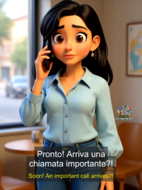 She thought it was the call she needed 📞🍕 | Learn Italian (A2) #LearnItalian #LanguageLearning #ItalianoPerStranieri #ImparareItaliano #ItalianStories #A2Italian #ItalianoFacileStorie #LanguageTok