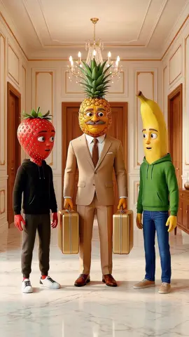 Morangaldo & Bananildo — O Milhão do Papai Pt.01 #aistory #storyline#sadstory #emotional #brainrot #tiktokgrowthchallenge #fruitstory #aifruit #trending