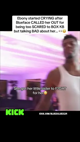 Ebony started CRYING after Blueface CALLED her OUT for being too SCARED to BOX KB but talking BAD about her… 👀😳 #blueface 
