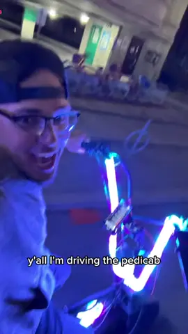 My new business driving pedicabs! Hit me up if you want a ride! 😂🚲  #chasematthew #funny #pedicab #nightout @Chase Matthew 