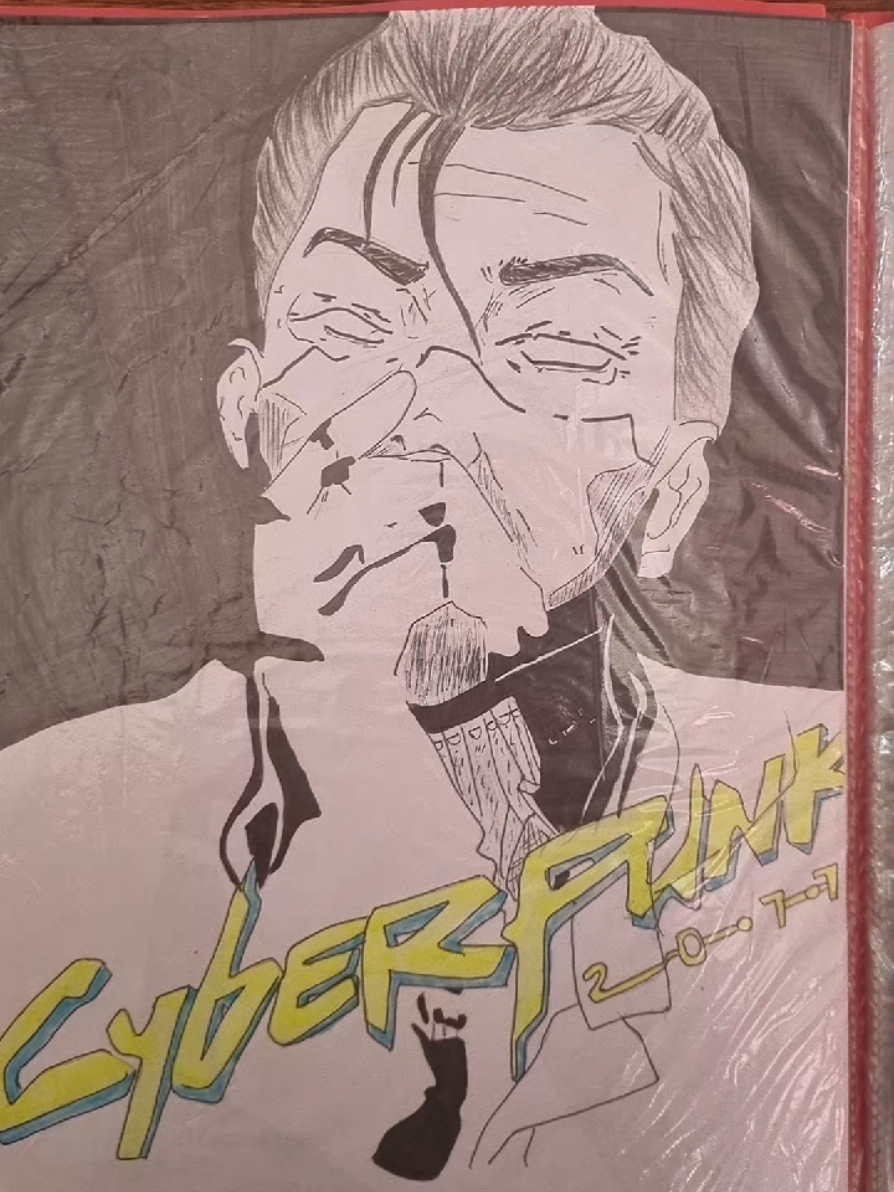 Goro Takemura by Me😌💖 #art #drawing #trend #cyberpunk #gorotakemura 