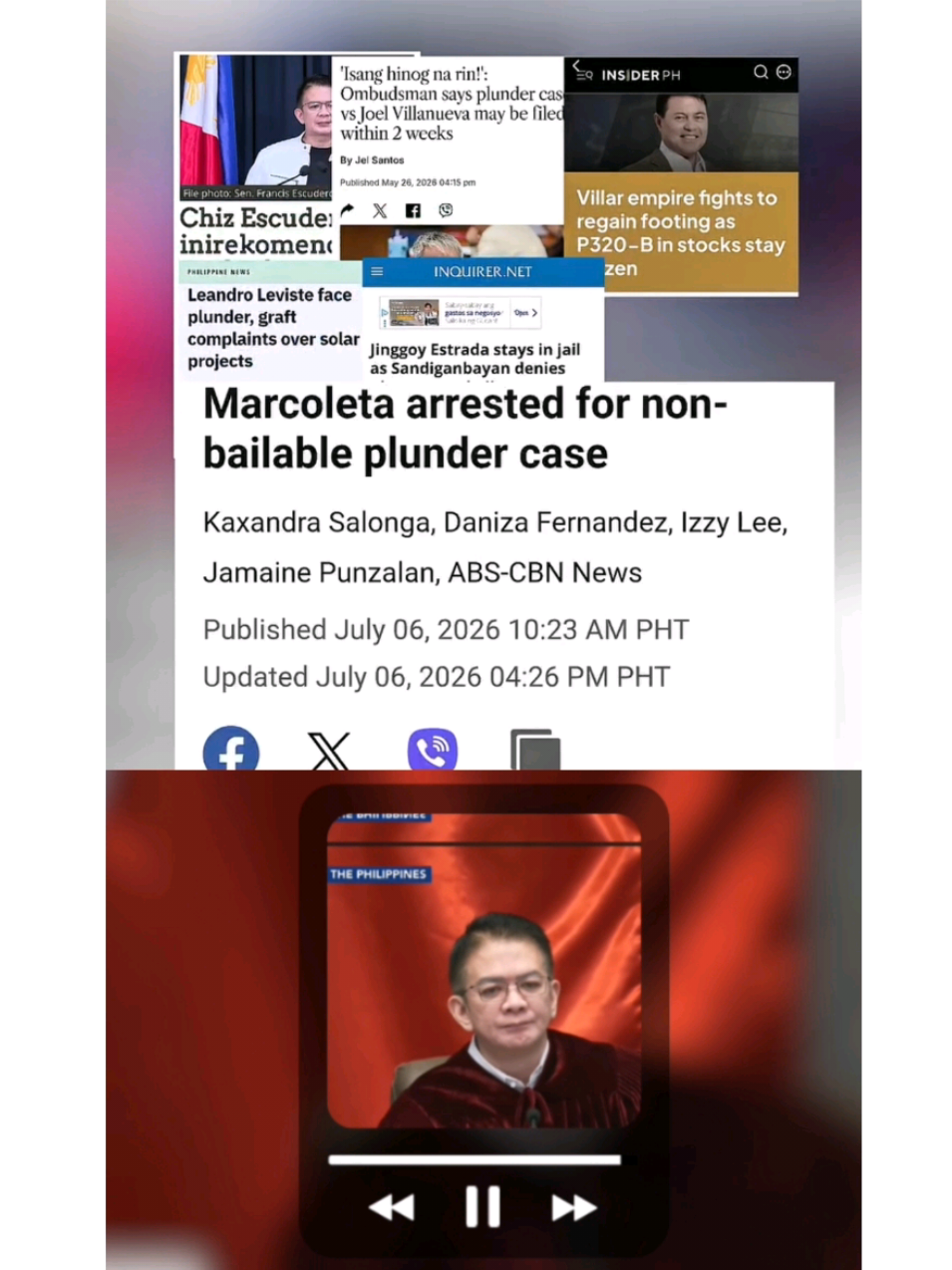 The position of retired SCJ ascuña. Why his position is the right interpretation in our current situation. This video shows the current political climate or situation telling us to participate, open our eyes and MAYBE DO SOMETHING. Thankyou senator CHIZ ESCUDERO for this 👏 👏 👏  #impeachment #amicicurae #politicalpersecution#viral #trending 