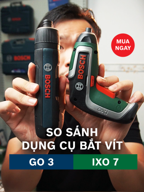 😱 MUA MÁY NÀO? BOSCH IXO 7 VS BOSCH GO GEN 3? 🔧🍾 Dành ra 15 giây để chọn đúng chiếc tua vít pin mini phù hợp nhất với bạn: 👉 Chọn Bosch IXO 7: Nếu bạn muốn một chiếc máy vặn vít 