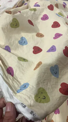 Water-washed cotton print 