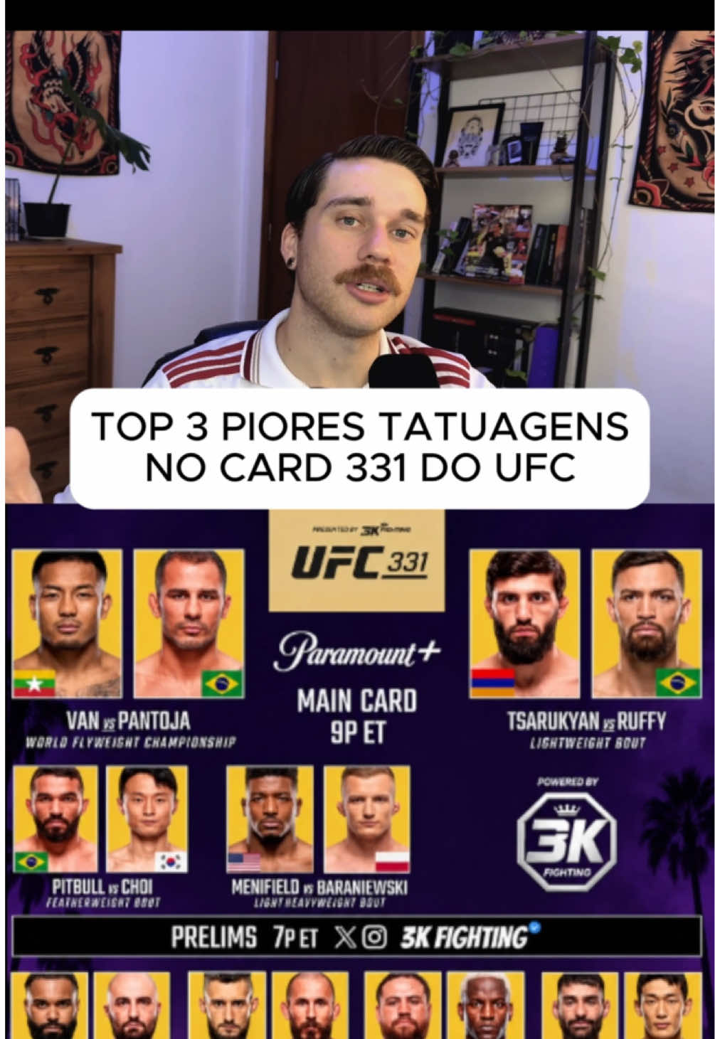 PIORES TATTOOS do @UFC 331 @UFC Brasil @Paramount Plus Esportes #tatuagem #ufc331 #UFC 