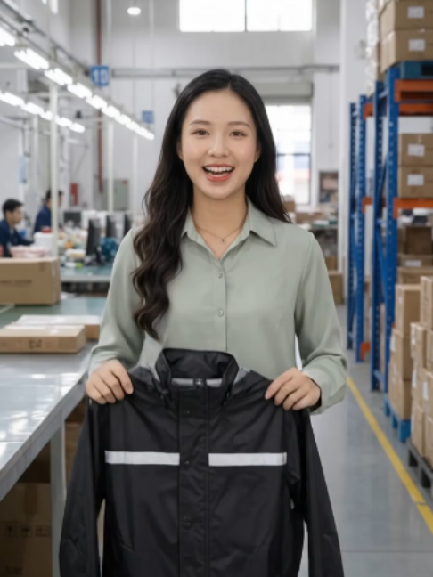 áo dày phản quang áo mưa 1