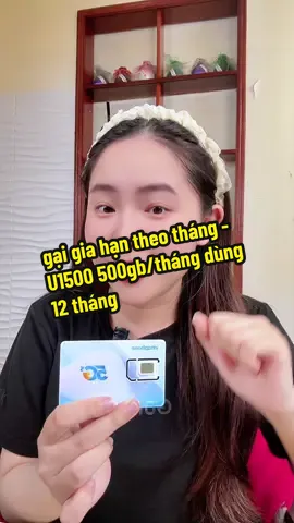 Ngại gia hạn theo tháng - U1500 500gb/tháng dùng 12 tháng #simhavan #500gb #vinaphone 