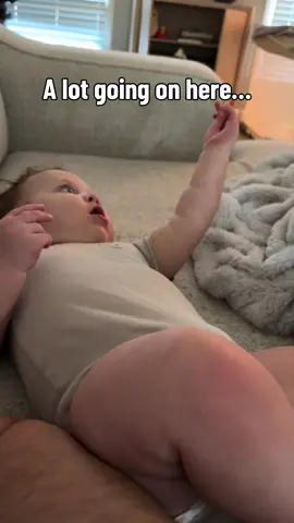 He is very busy with something I just don’t know what it is… #babiesoftiktok #dadsoftiktok 