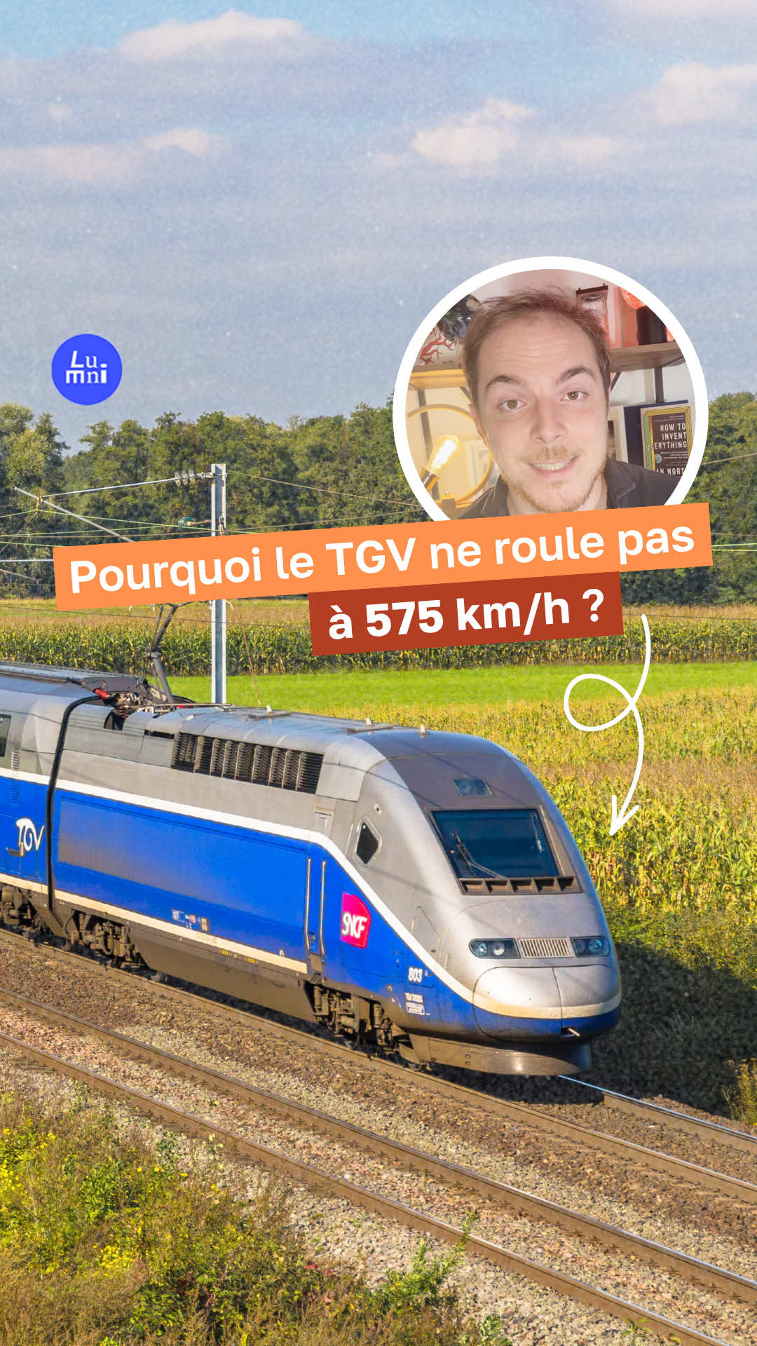 Le TGV français a déjà roulé à 575 km/h. Pourtant quand tu le prends, il ne dépasse jamais les 320 km/h. Pourquoi ? @Ordres de grandeur te l’explique 🚄 #apprendresurtiktok #tgv #train #sciences #culturegenerale 