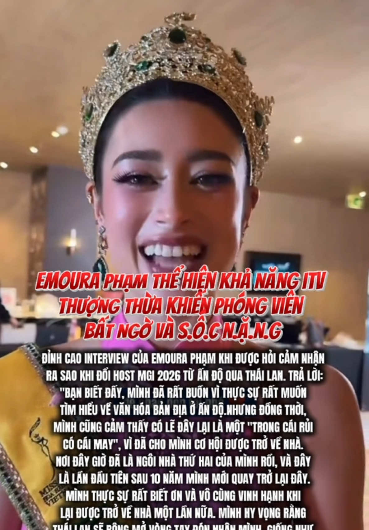 Emoura Phạm trả lời câu hỏi khó của phóng viên Miss Grand International 2026 #emourapham #missgrandvietnam2026 #missgrandinternational2026 #missgrandinternational #icontop100 