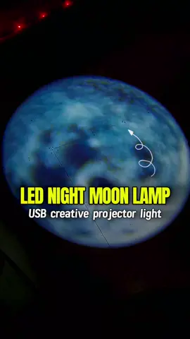 USB mini projector moon background. #ledlight #bedroomdecor 