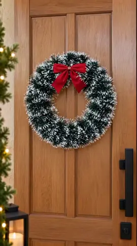 Guirlanda de Natal Nevada com Laço Vermelho 🎄❤️ Vou deixar o ID: AXC-WPL-QJQ para você conferir o produto ou saber onde comprar. #GuirlandaDeNatal #EnfeiteDeNatal #publi #creatorsearchinsights #coisasúteisparacasa 